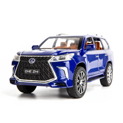 Lexus Lx570 Metal Car Toys For Kids 1:24 - Blue