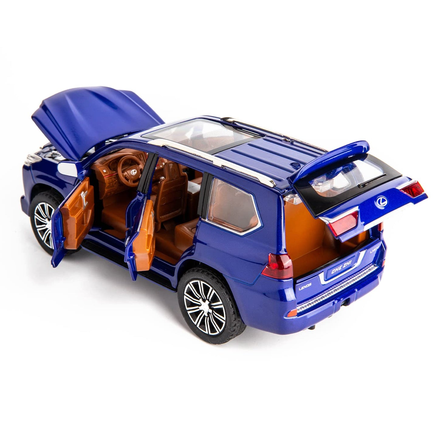 Lexus Lx570 Metal Car Toys For Kids 1:24 - Blue