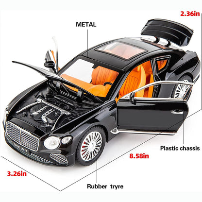 Bentley Continental Metal Car Toys For Kids 1:24 - Black