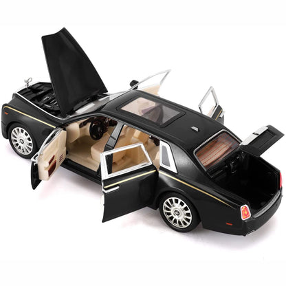 Rolls Royce Phantom Metal Car Toys For Kids 1:24 - Black