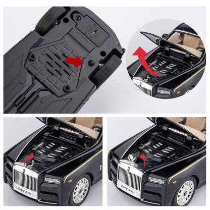 Rolls Royce Phantom Metal Car Toys For Kids 1:24 - Black