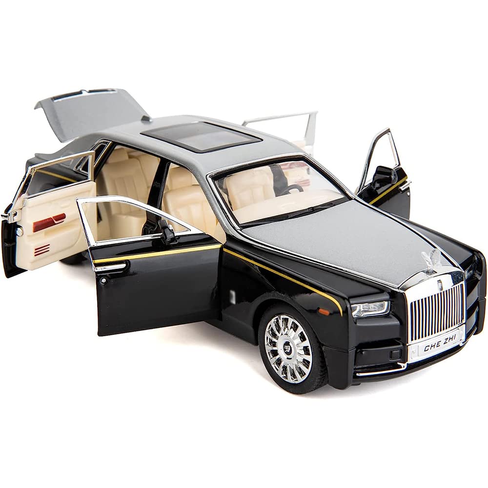 Rolls Royce Phantom Metal Car Toys For Kids 1:24 - Silver