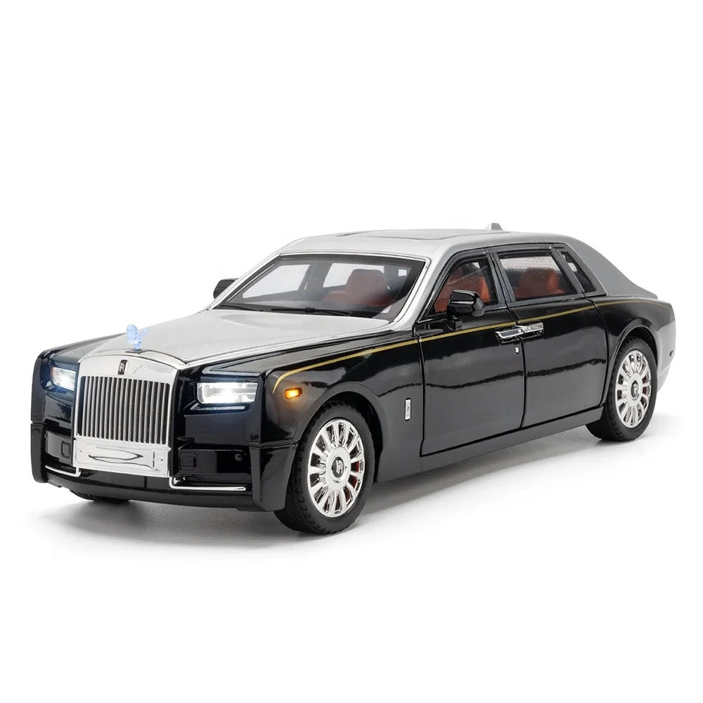 Rolls Royce Phantom Metal Car Toys For Kids 1:24 - Silver