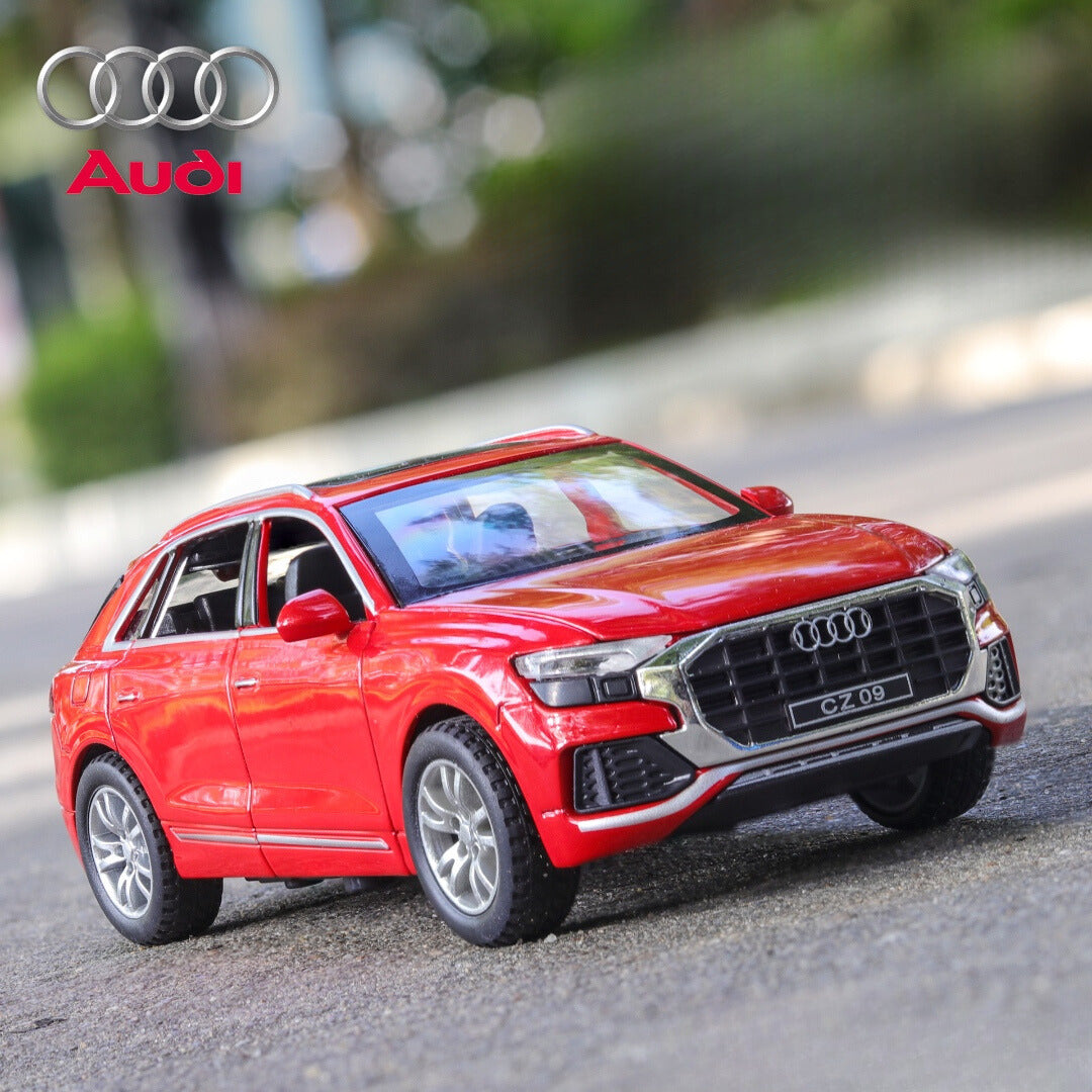 Audi Q8 Metal Car Toys For Kids 1:32 - Red