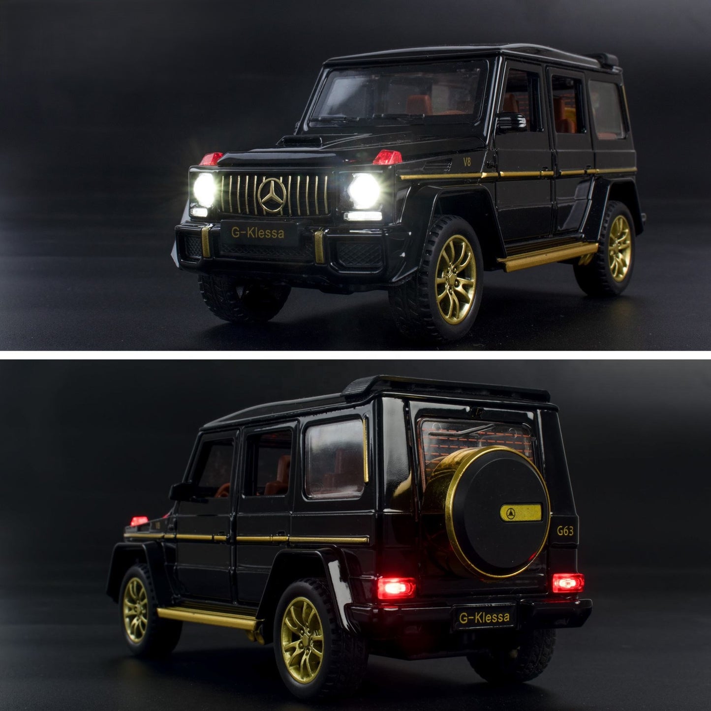 Mercedes Benz G63 Metal Car Toys For Kids 1:24 - Black