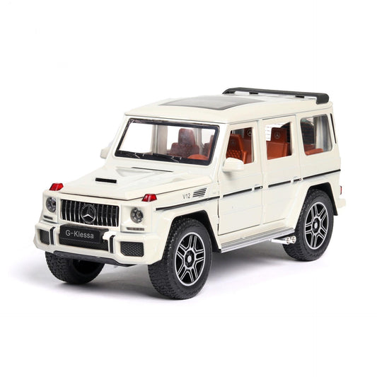 Mercedes AMG G63 G-KLESSA Metal Car Toys For Kids 1:24 [White]