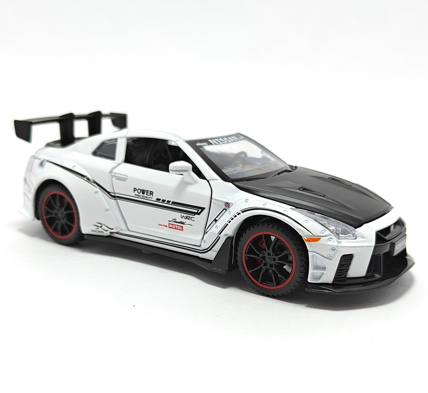 Toyota Nissan Supra Metal Car Toys For Kids 1:32 [White]