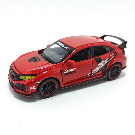 Honda Civic Type-R Car Metal Car Toys For Kids 1:32 - Red