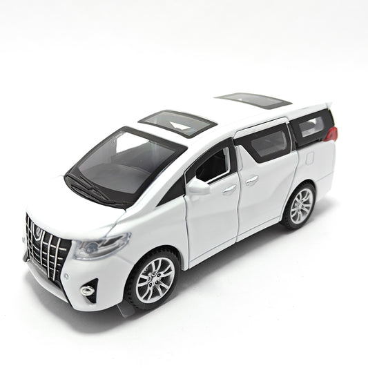 Toyota Alphard Metal Car Toys For Kids 1:32 [White]