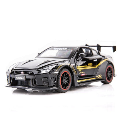 Toyota Nissan Supra Metal Car Toys For Kids 1:32 [Black]