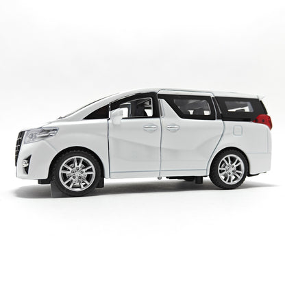 Toyota Alphard Metal Car Toys For Kids 1:32 [White]