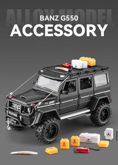 Mercedes-Benz Brabus 4x4 Metal Car Toys For Kids 1:24 [Black]