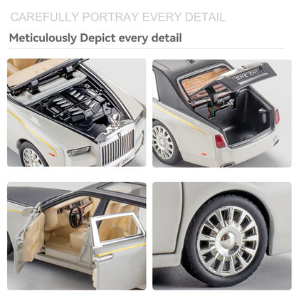 Rolls Royce Phantom Metal Car Toys For Kids 1:32 [White]