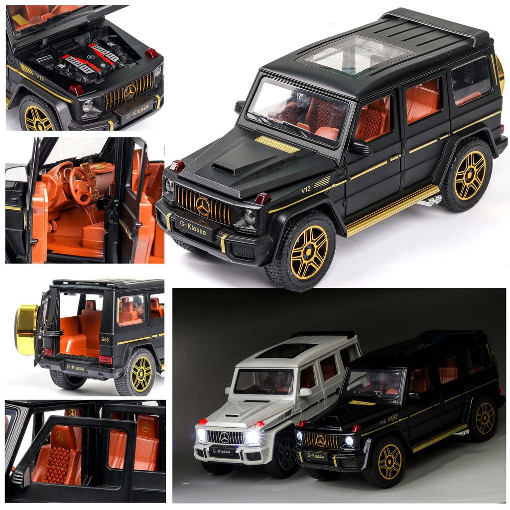 Mercedes AMG G63 G-KLESSA Metal Car Toys For Kids 1:24 [Black]