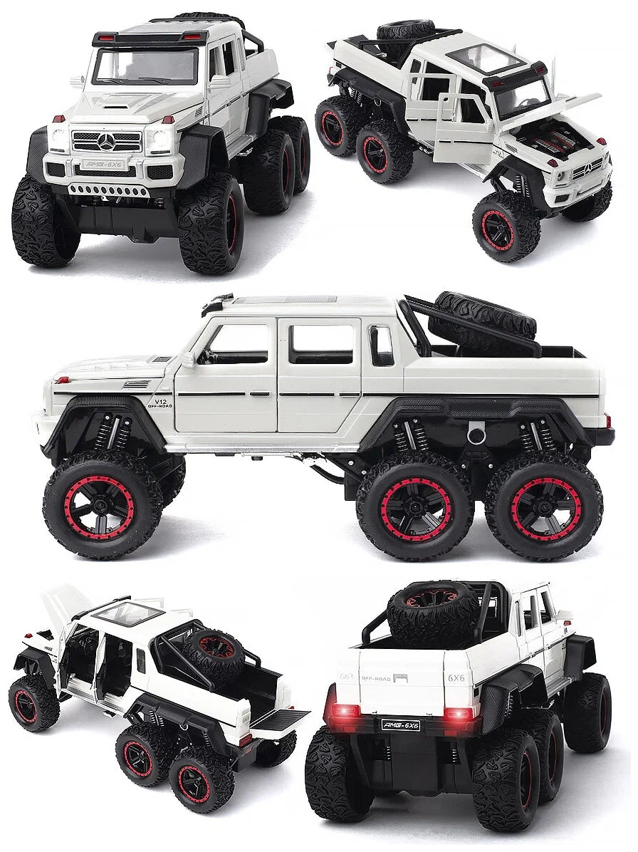 Mercedes Benz G-63 AMG 6x6 Off Road 1:24 [White]