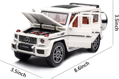 Mercedes AMG G63 G-KLESSA Metal Car Toys For Kids 1:24 [White]