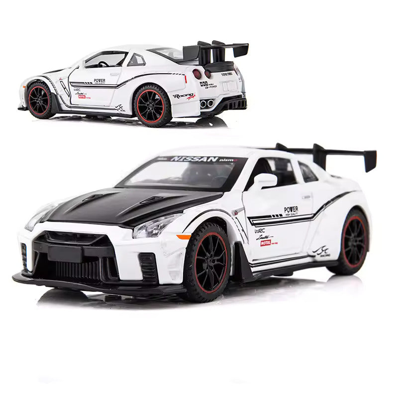 Toyota Nissan Supra Metal Car Toys For Kids 1:32 [White]