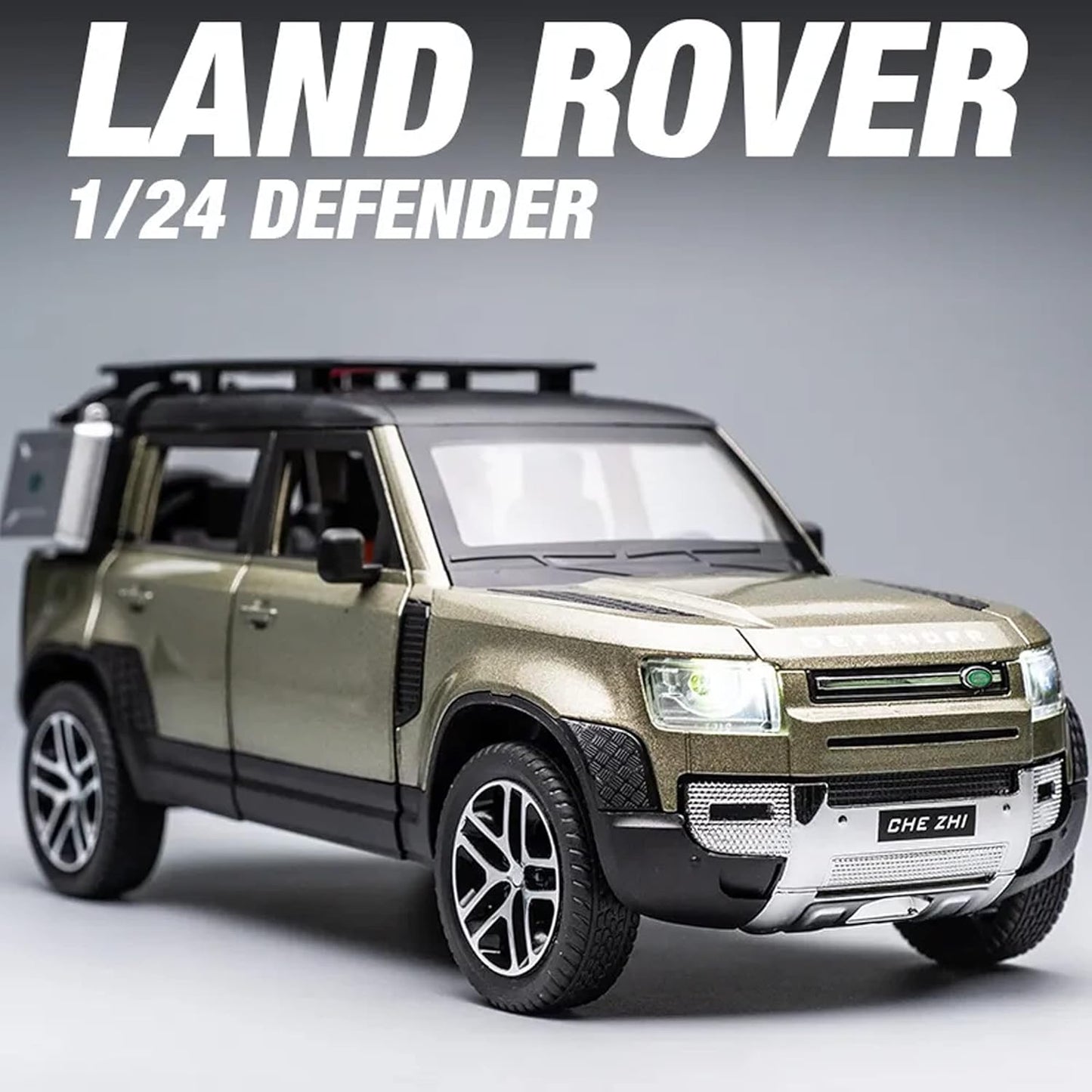 Land Rover Defender Metal Car Toys For Kids 1:24 [Olive]