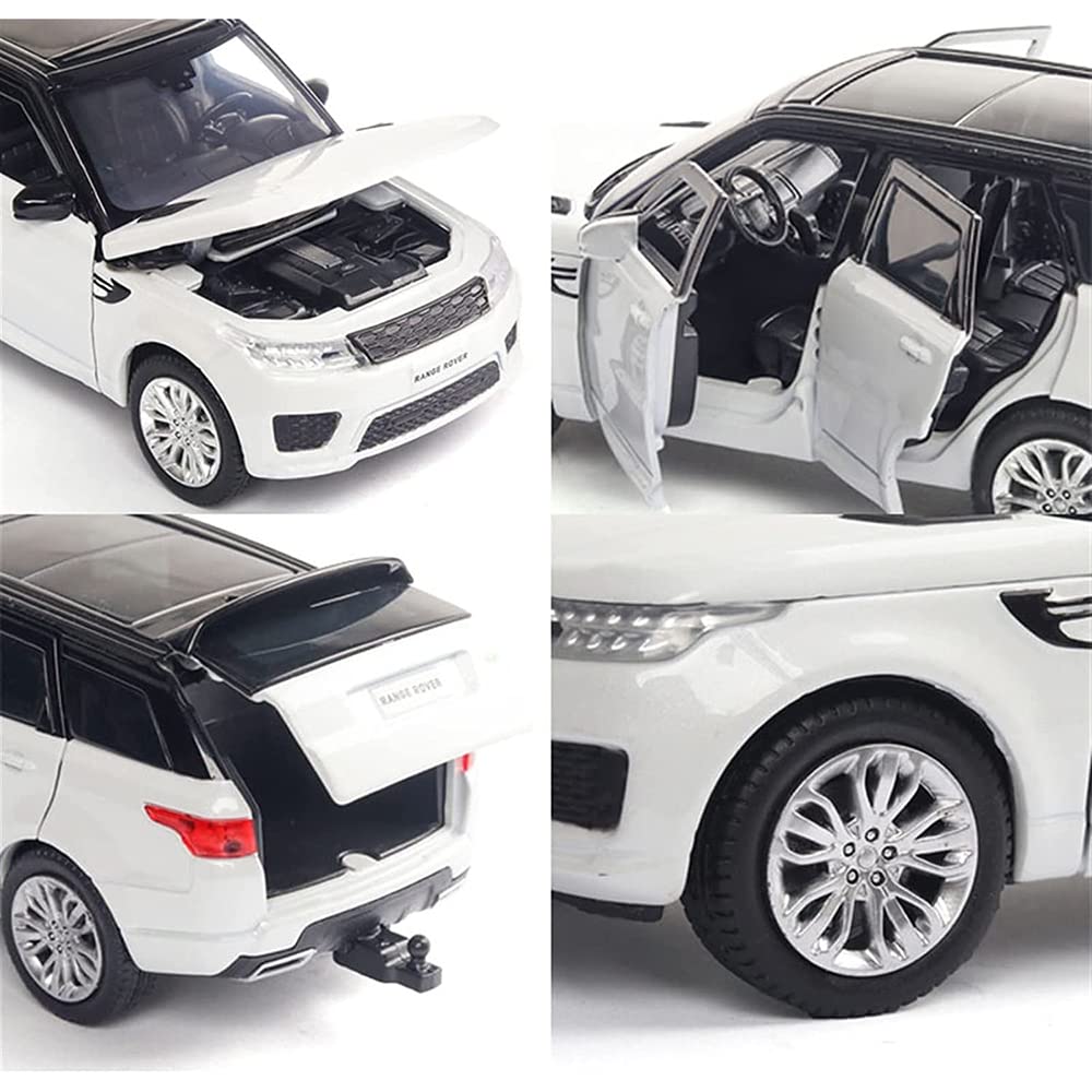 Land Rover Range Rover Metal Car Toys For Kids 1:32 [White]