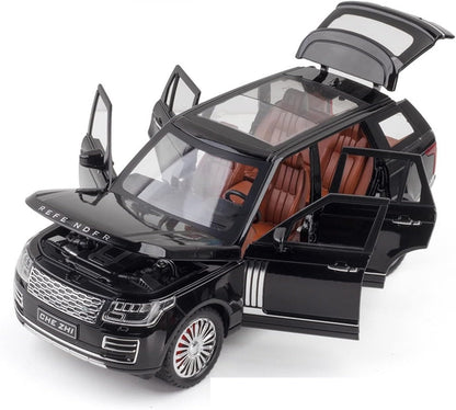 Land Rover Range Rover SUV Metal Car Toys For Kids 1:24 [Black]