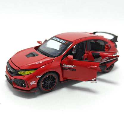 Honda Civic Type-R Car Metal Car Toys For Kids 1:32 - Red