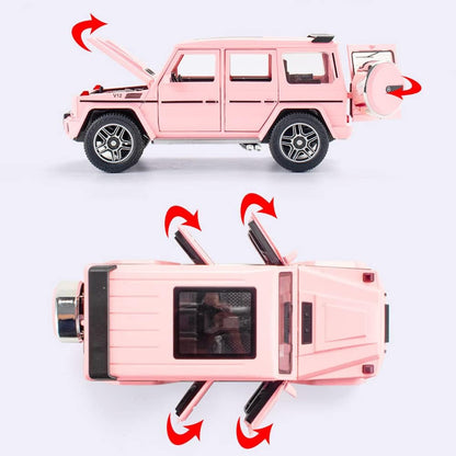 Mercedes AMG G63 G-KLESSA Metal Car Toys For Kids 1:24 [Pink]