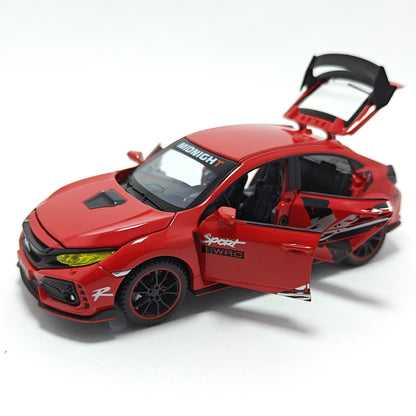 Honda Civic Type-R Car Metal Car Toys For Kids 1:32 - Red