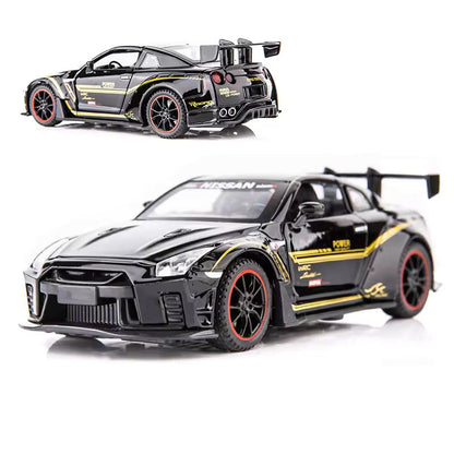 Toyota Nissan Supra Metal Car Toys For Kids 1:32 [Black]