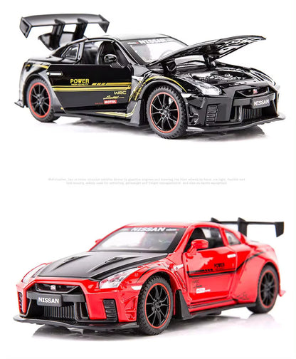 Toyota Nissan Supra Metal Car Toys For Kids 1:32 [Black]