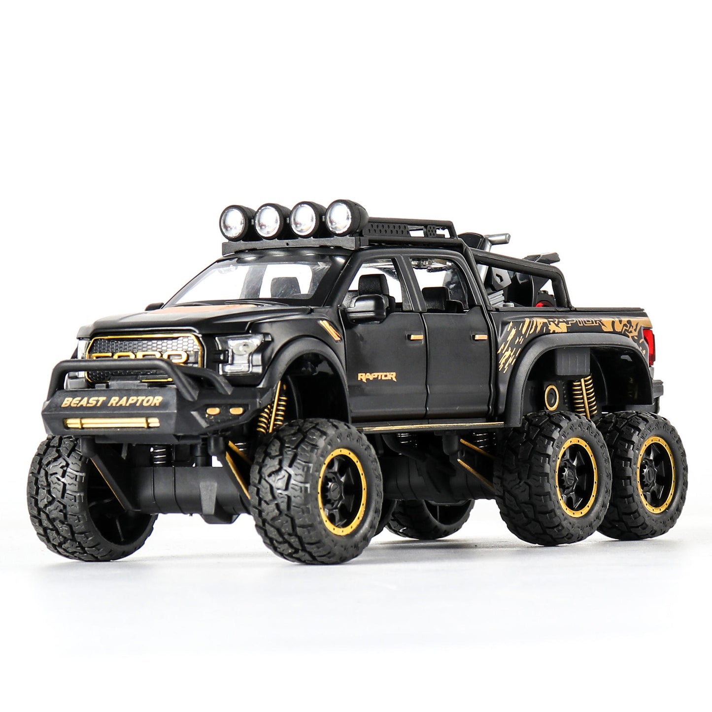 Ford Raptor Metal Car Toys For Kids 1:24 - Black