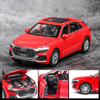 Audi Q8 Metal Car Toys For Kids 1:32 - Red