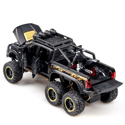 Ford Raptor Metal Car Toys For Kids 1:24 - Black