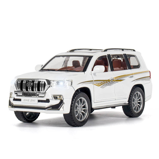 Toyota Prado Model Metal Car Toys For Kids 1:32 - White