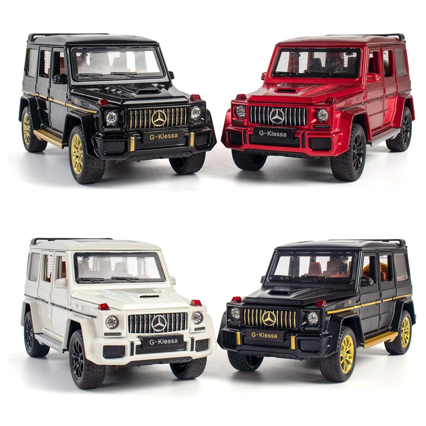 Mercedes Benz G63 Metal Car Toys For Kids 1:24 - White