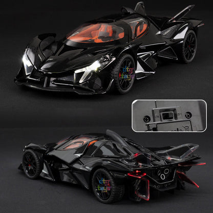 Apollo Evo Metal Car Toys For Kids 1:24 - Black