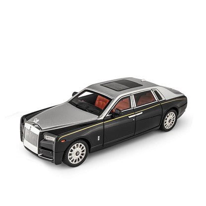 Rolls Royce Phantom Metal Car Toys For Kids 1:18 - Silver