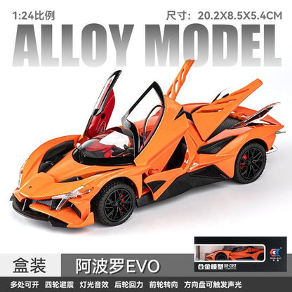 Apollo Evo Metal Car Toys For Kids 1:24 - Orange