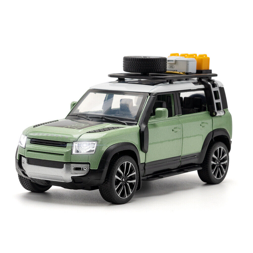 Authorized Land Rover Defender Metal Car Toys For Kids 1:24 - Green