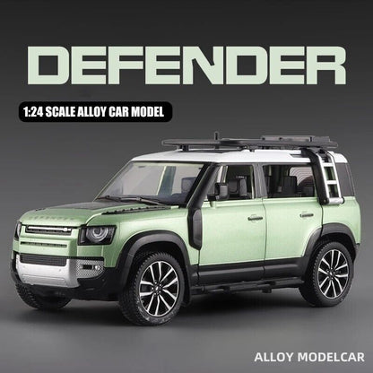 Authorized Land Rover Defender Metal Car Toys For Kids 1:24 - Green