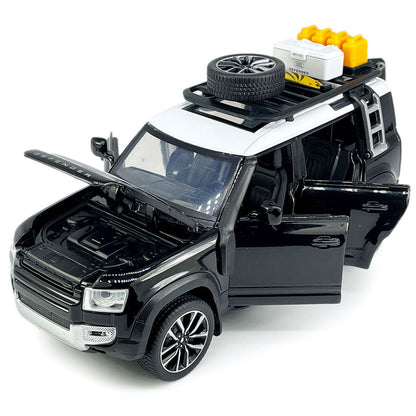 Authorized Land Rover Defender Metal Car Toys For Kids 1:24 - Black