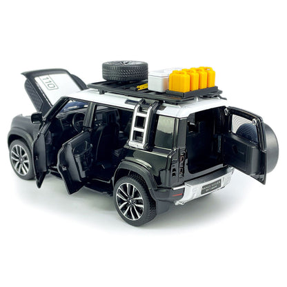 Authorized Land Rover Defender Metal Car Toys For Kids 1:24 - Black