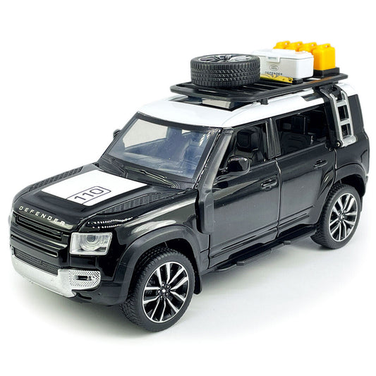 Authorized Land Rover Defender Metal Car Toys For Kids 1:24 - Black