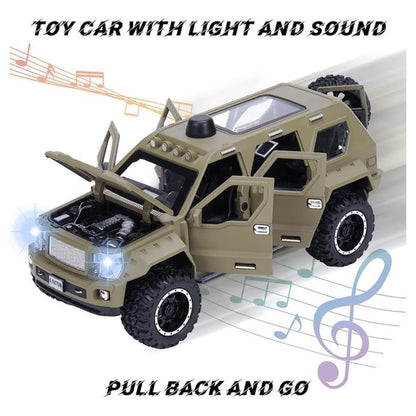 George Patton Metal Car Toys For Kids 1:24 - Green