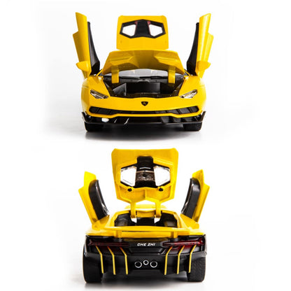 Lambo Sports Car Metal Car Toys For Kids 1:24 - Yellow