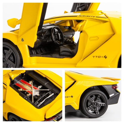 Lambo Sports Car Metal Car Toys For Kids 1:24 - Yellow