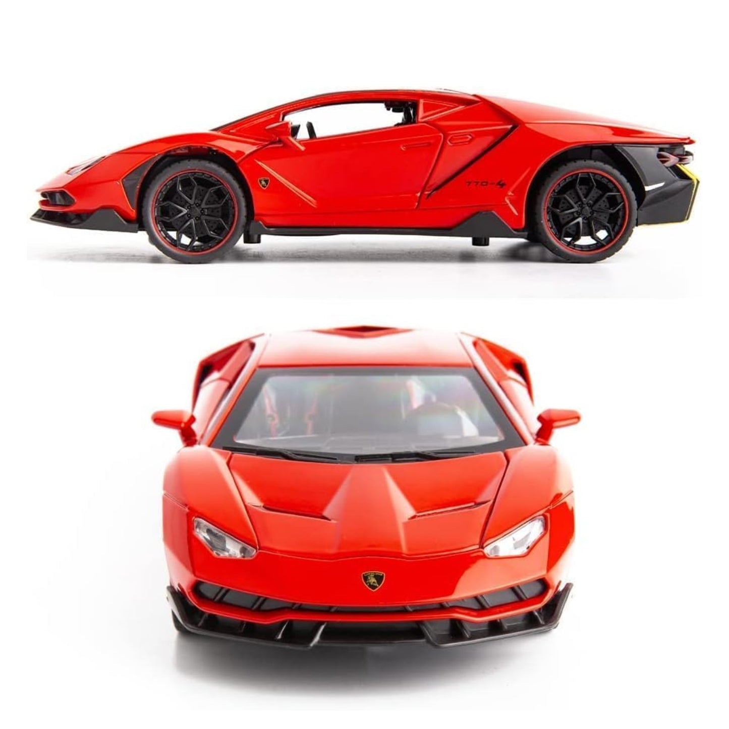 Lambo Sports Car Metal Car Toys For Kids 1:24 - Red